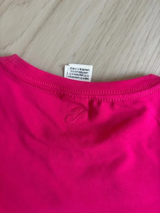 PINK Victoria's Secret Hot Pink 'Mind Your Business' Short Sleeve Tee - Picture 4 of 4